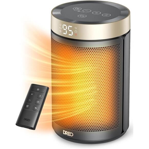 Space Heater, Portable Electric Heaters Indoor with Thermostat, Digital Display - Picture 6 of 6